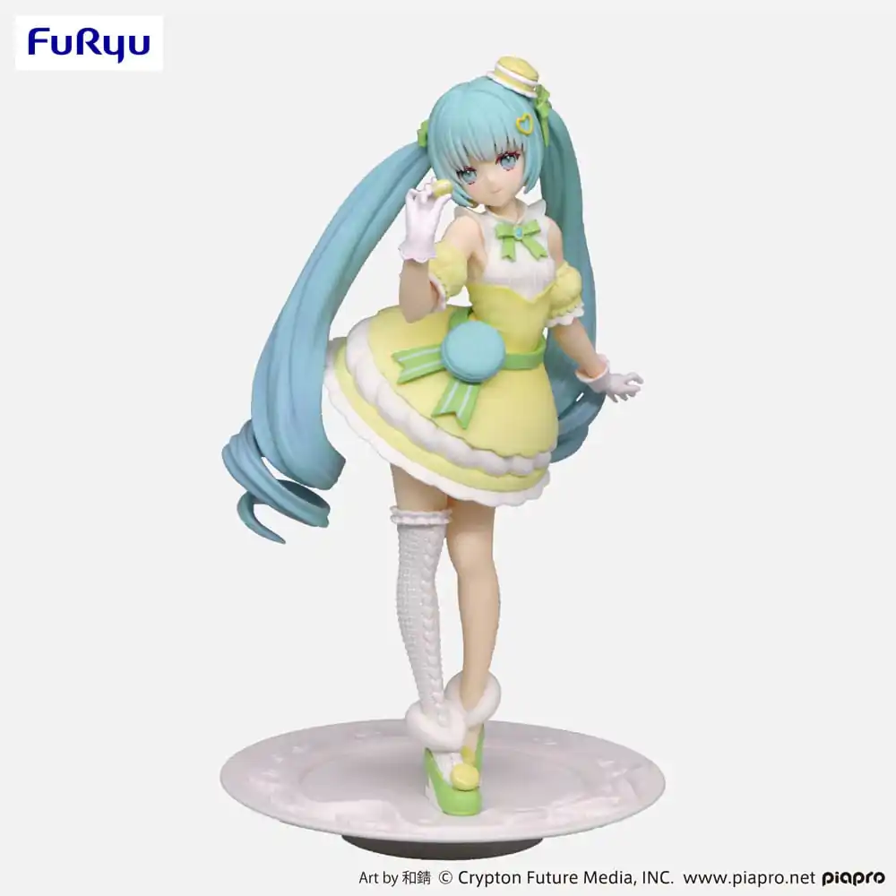 Hatsune Miku Exceed Creative SweetSweets Series Macaroon Citron Color Ver. PVC szobor figura 22 cm termékfotó