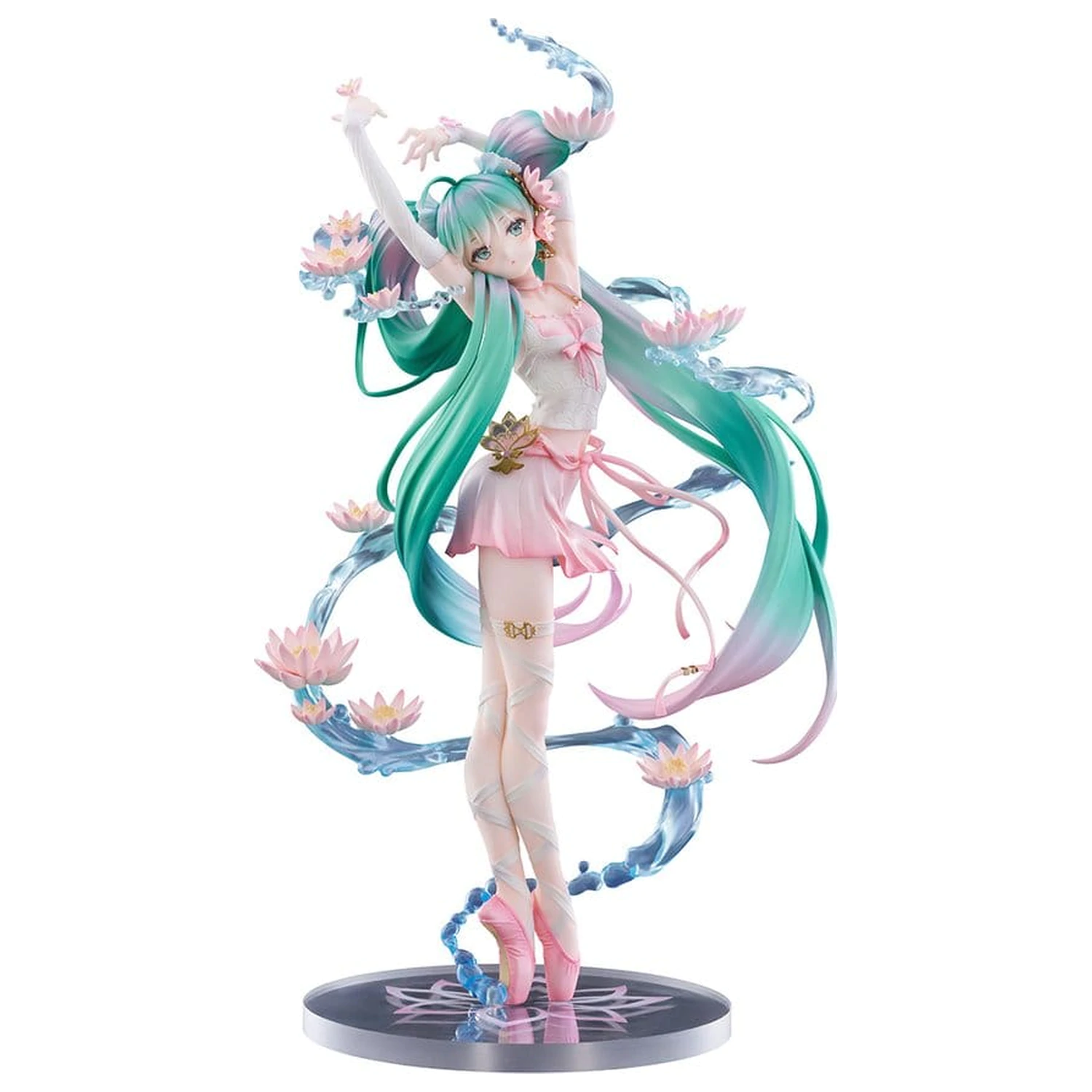 Hatsune Miku F:NEX 1/7 Water lily Ver. PVC szobor figura 27 cm  termékfotó