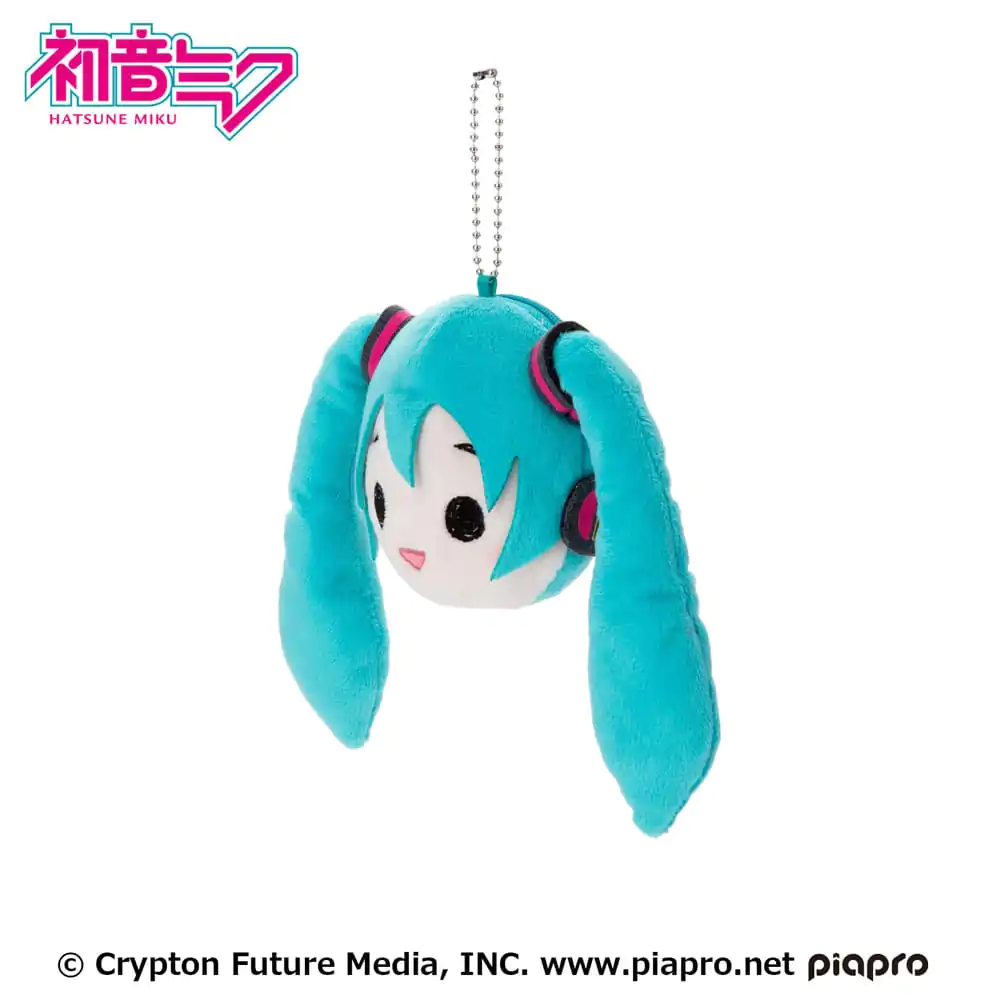 Hatsune Miku Face plüss kulcstartó 13 cm termékfotó