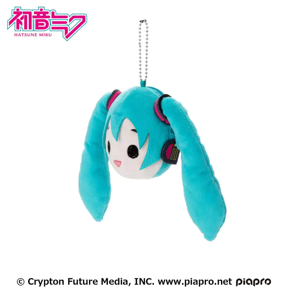 Hatsune Miku Face plüss kulcstartó 13 cm termékfotó