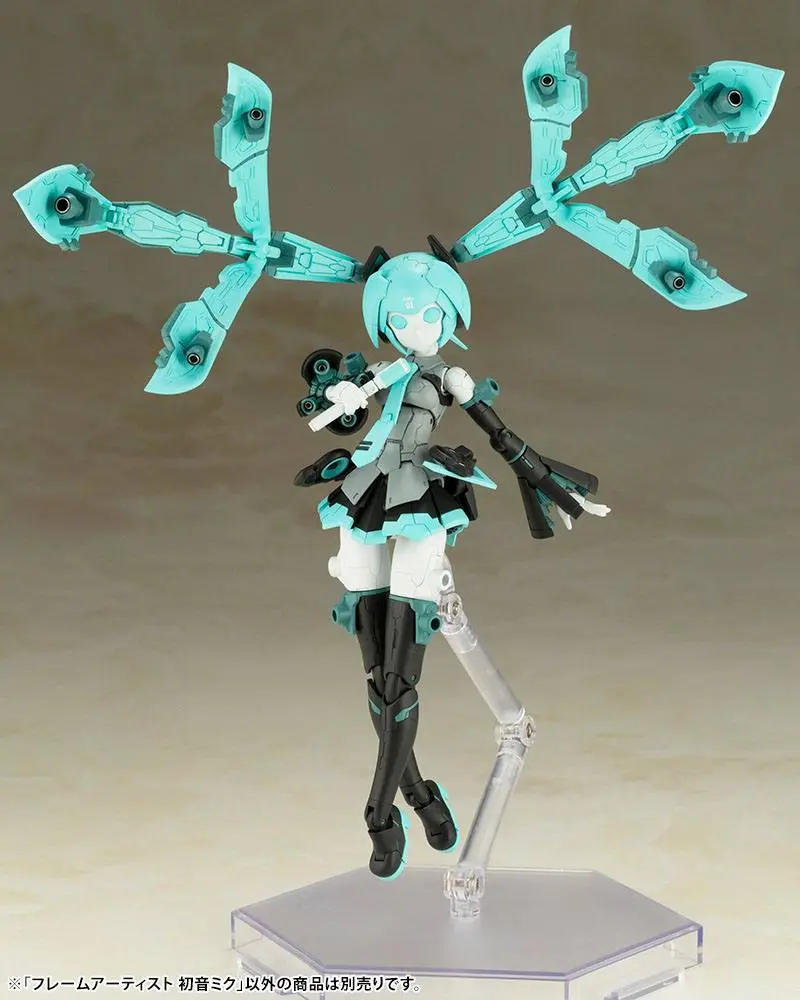 Hatsune Miku Frame Arms 1/100 Frame Music Girl Hatsune Miku Műanyag modell készlet 16 cm termékfotó
