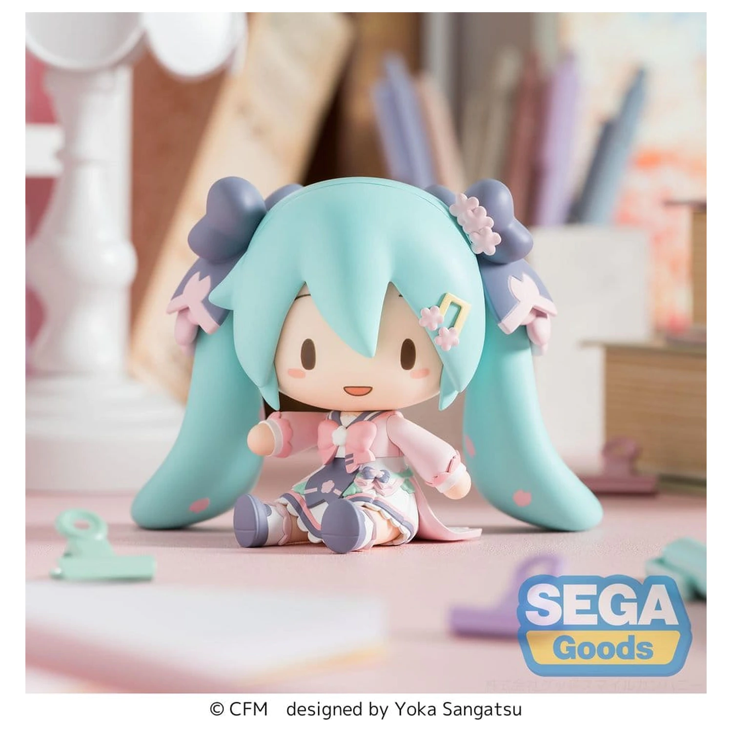 Hatsune Miku fuwa petit Chibi figura "New Semester" 8 cm termékfotó