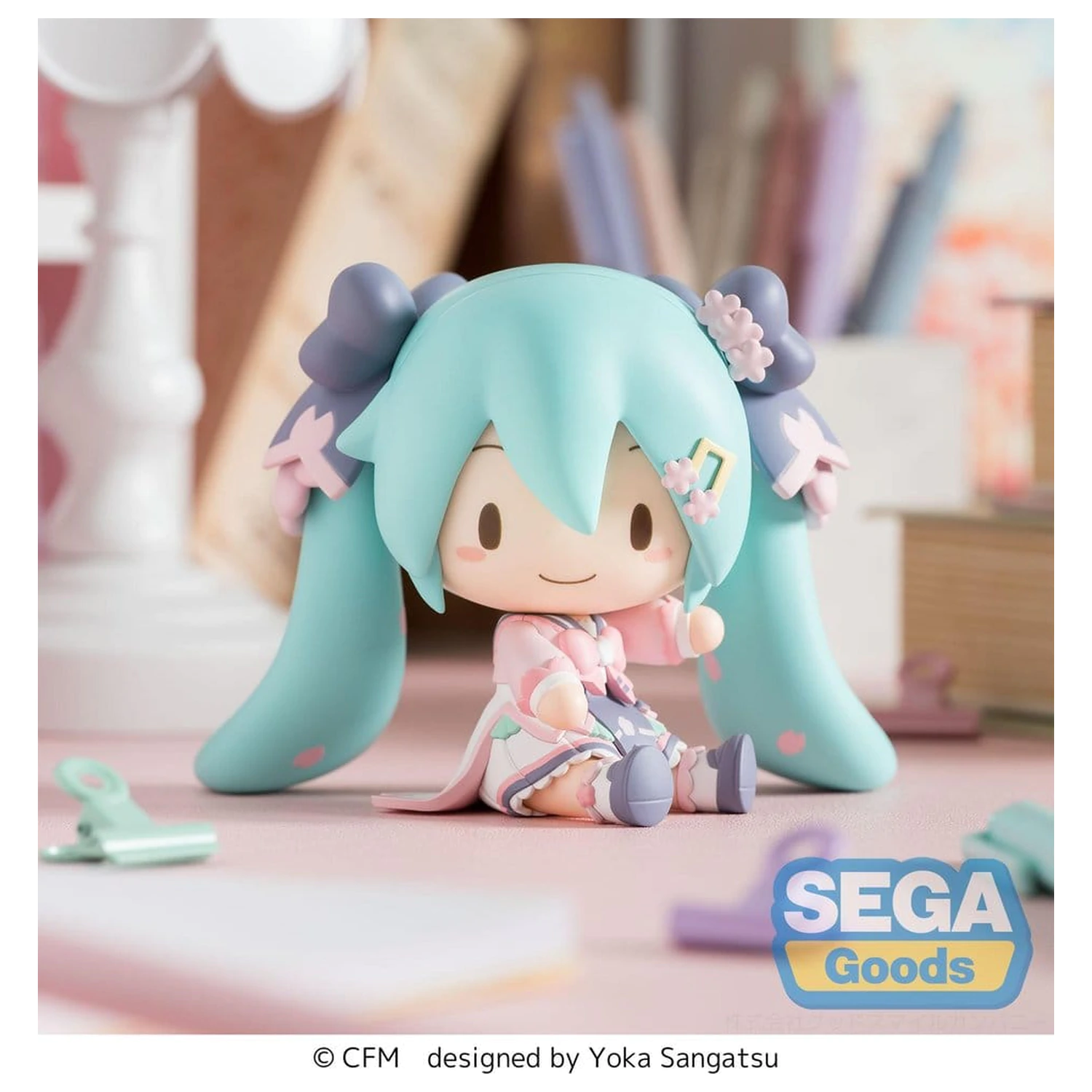 Hatsune Miku fuwa petit Chibi figura "New Semester" 8 cm termékfotó