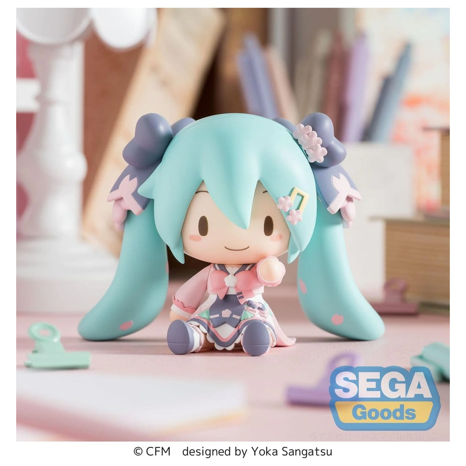 Hatsune Miku fuwa petit Chibi figura "New Semester" 8 cm termékfotó