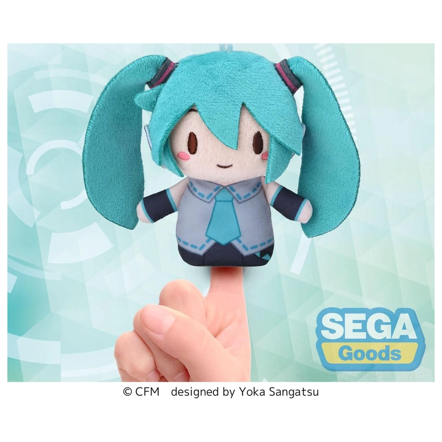 Hatsune Miku Fuwa Petit plüss figura Finger Mascot 10 cm termékfotó