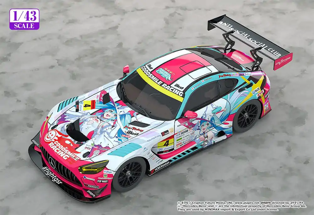 Hatsune Miku GT Project 1/43 Hatsune Miku AMG 2024 Season Opening Ver. jármű 11 cm termékfotó