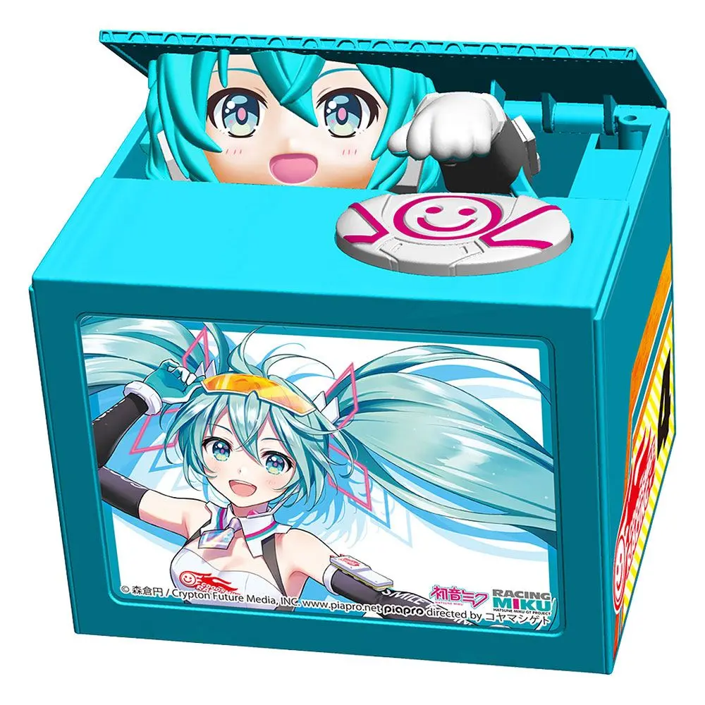 Hatsune Miku GT Project beszélő persely Racing Miku 2021 Ver. Chatting Bank 007 beszélő persely 12 cm termékfotó