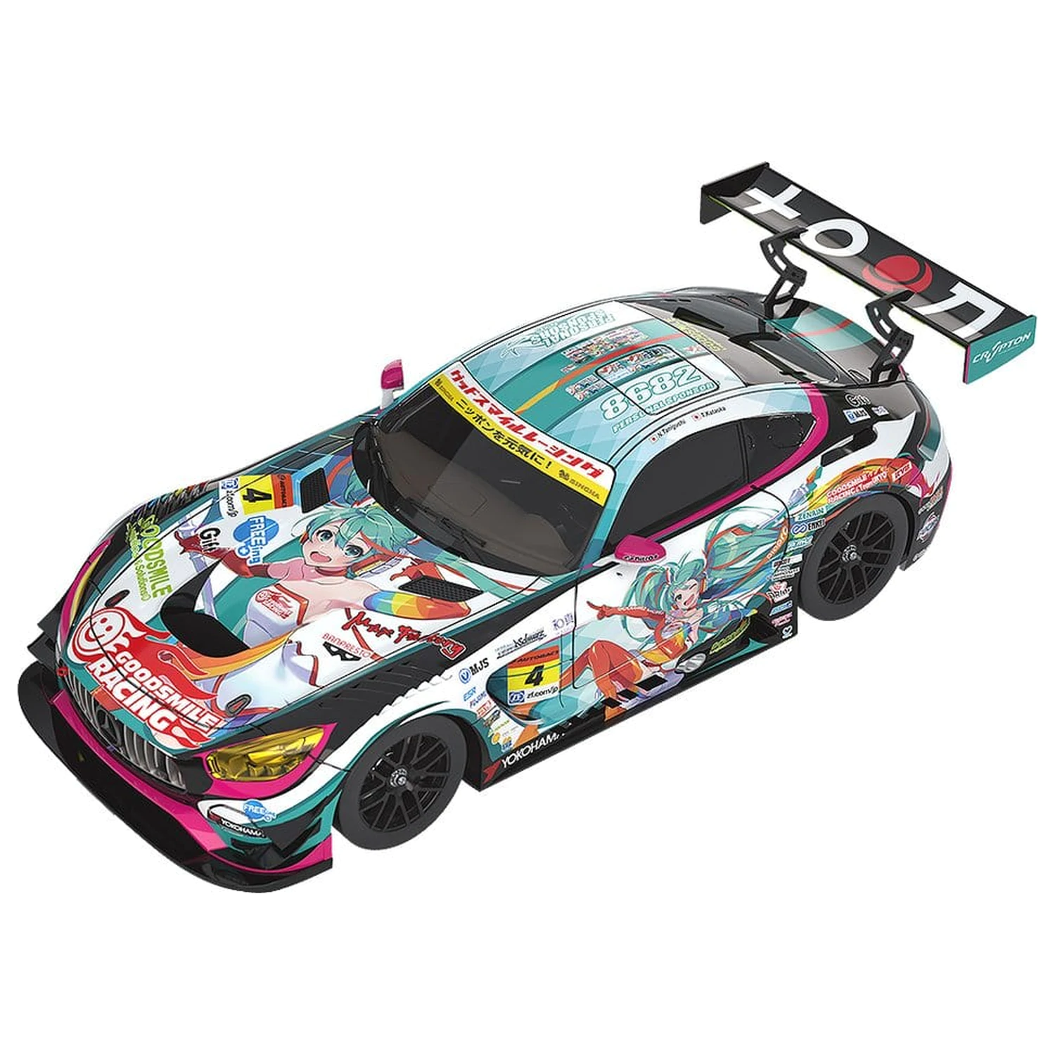 Hatsune Miku GT Project jármű 1/18 Good Smile Hatsune Miku AMG 2016 SUPER GT Ver. 26 cm termékfotó