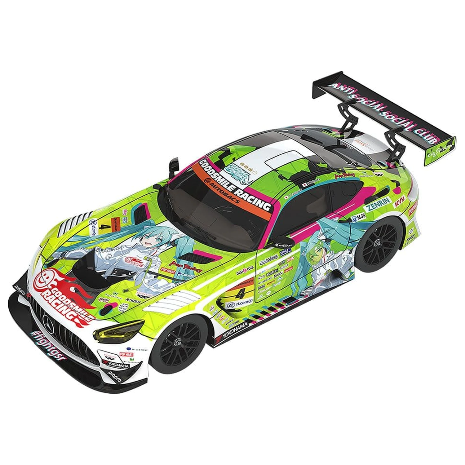 Hatsune Miku GT Project jármű 1/43 Good Smile Hatsune Miku AMG 2022 Season Opening Ver. 11 cm termékfotó