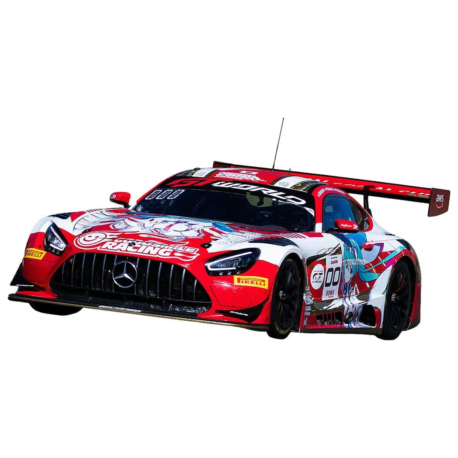 Hatsune Miku GT Project jármű 1/43 Hatsune Miku: AMG 2025 Spa 24H Ver. 11 cm termékfotó