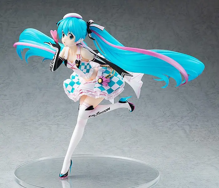 Hatsune Miku GT Project1/7 Racing Miku 2019 Side Key Visual Ver. szobor figura 21 cm termékfotó