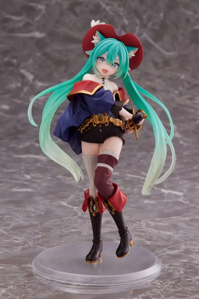 Hatsune Miku Hatsune Miku Wonderland Puss in Boots PVC szobor figura 18 cm  termékfotó