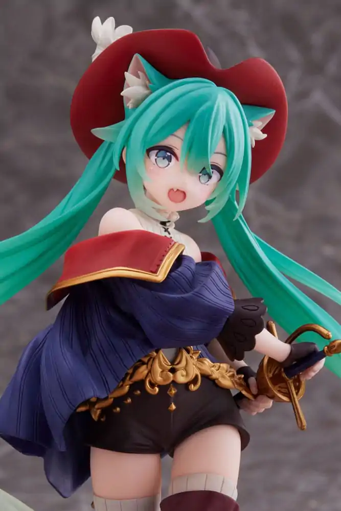 Hatsune Miku Hatsune Miku Wonderland Puss in Boots PVC szobor figura 18 cm  termékfotó