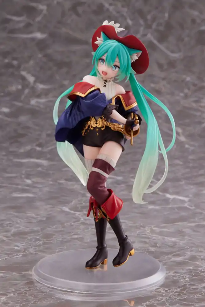 Hatsune Miku Hatsune Miku Wonderland Puss in Boots PVC szobor figura 18 cm  termékfotó