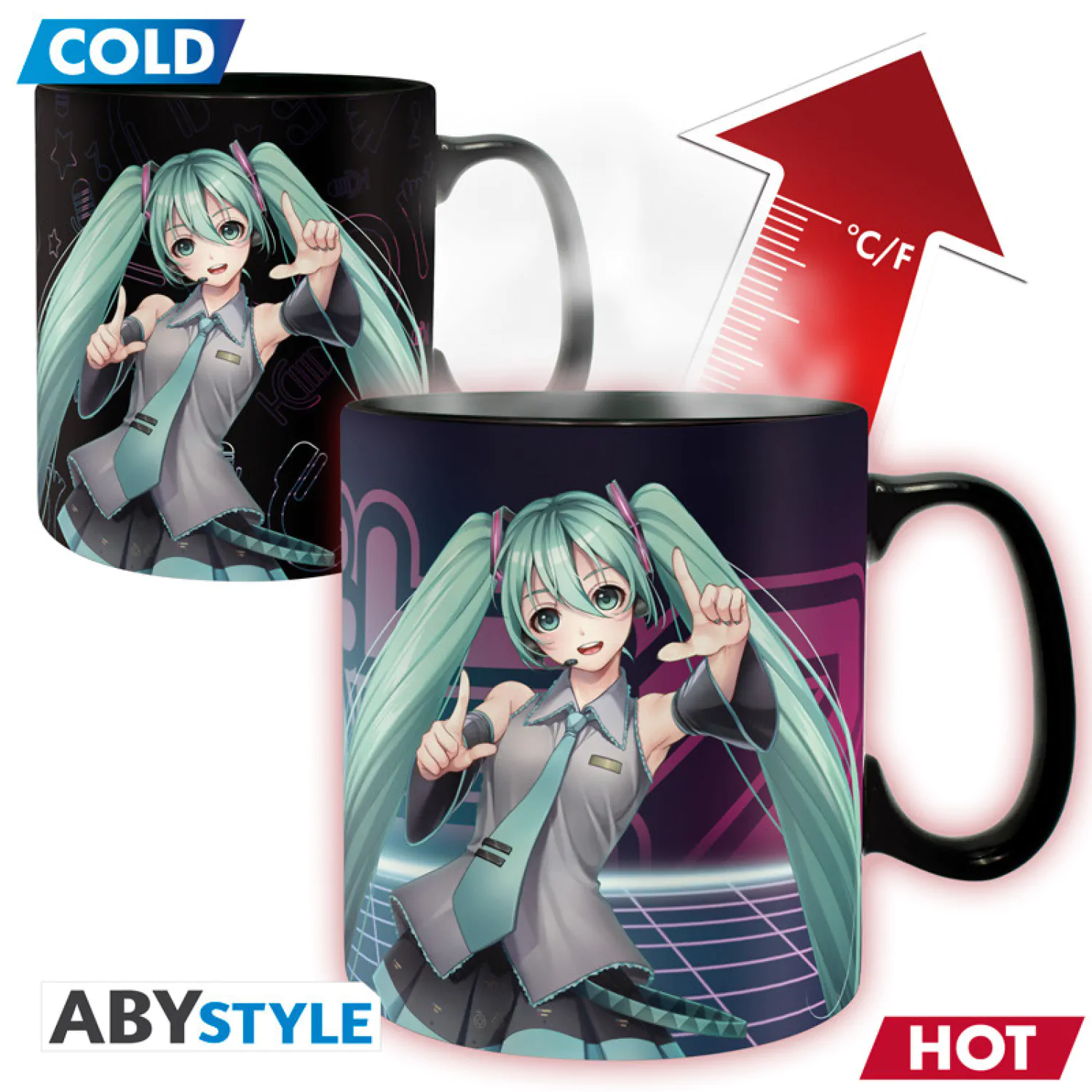 Hatsune Miku hőre változó bögre termékfotó