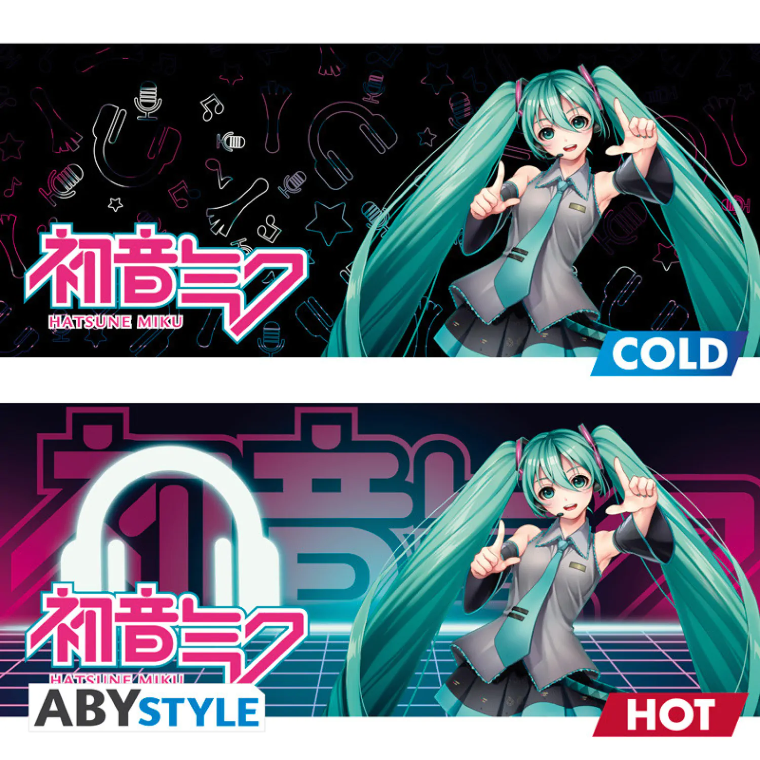 Hatsune Miku hőre változó bögre termékfotó