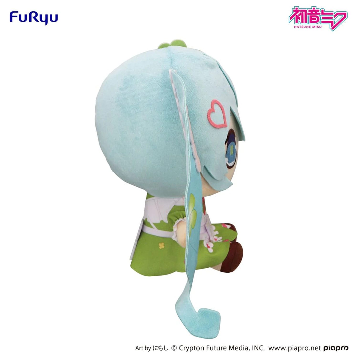 Hatsune Miku Kyurumaru Big Clover plüss figura 26 cm   termékfotó
