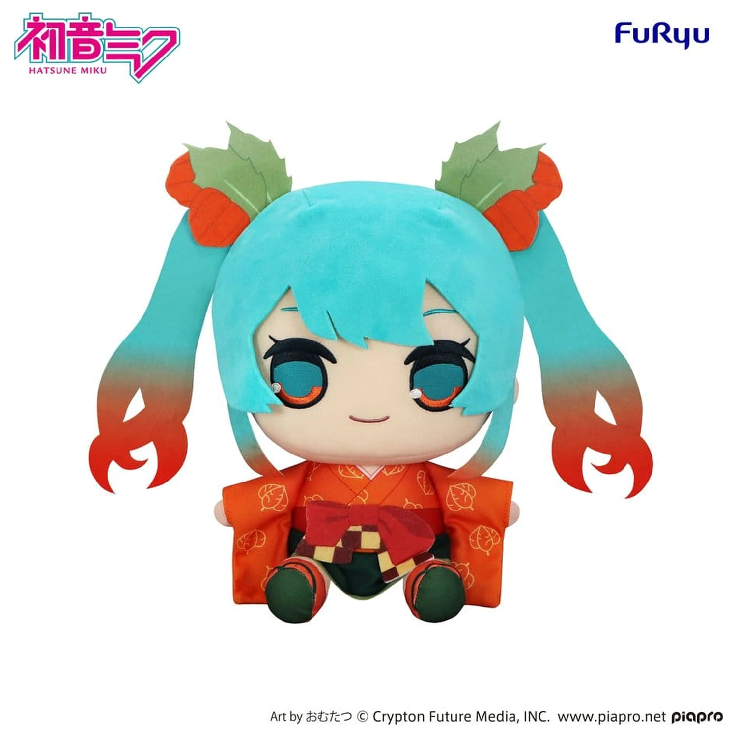 Hatsune Miku Kyurumaru Flower Fairy Winter Cherry Ver. plüss figura 29 cm   termékfotó
