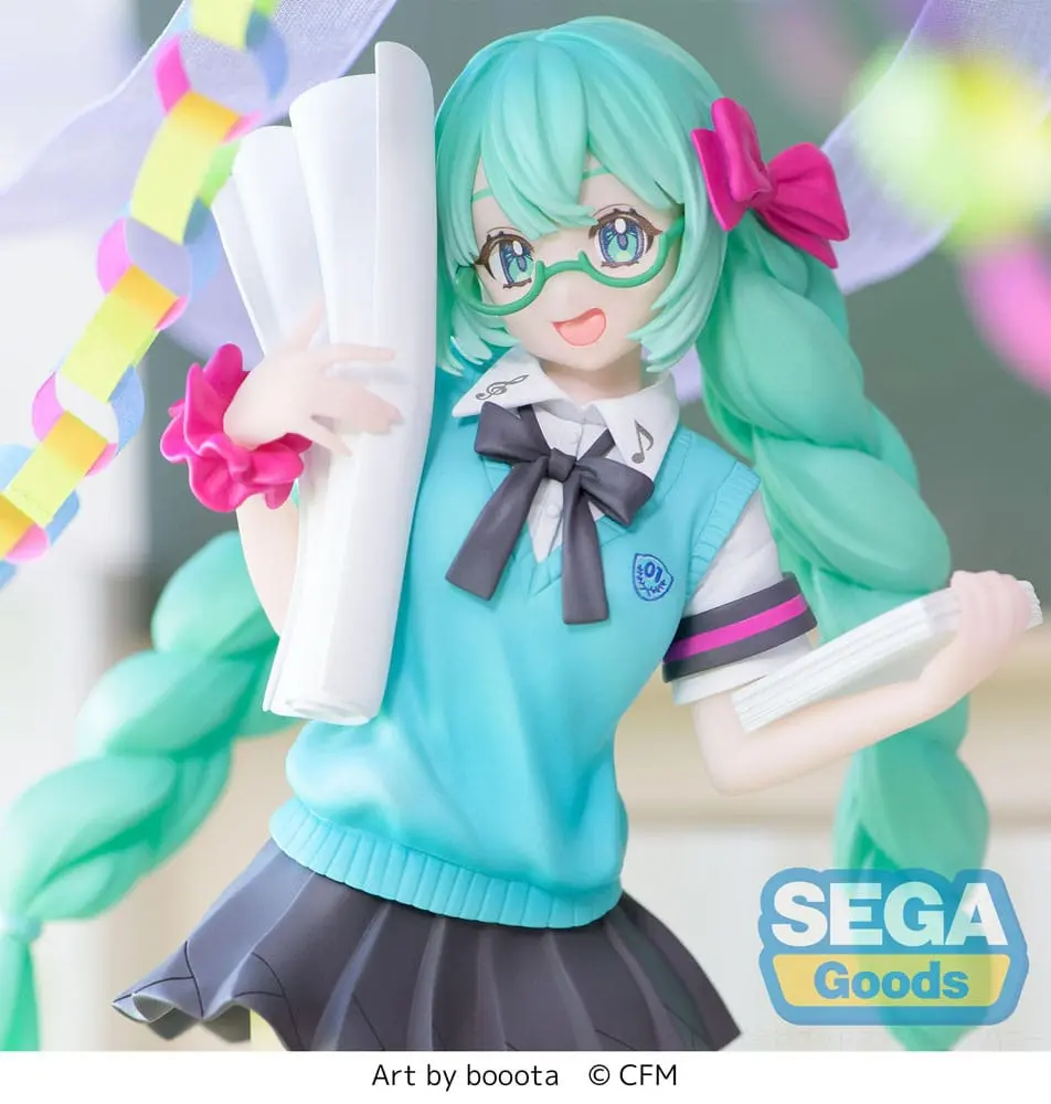 Hatsune Miku Luminasta Hatsune Miku 16th Anniversary Booota Ver. PVC szobor figura 18 cm termékfotó