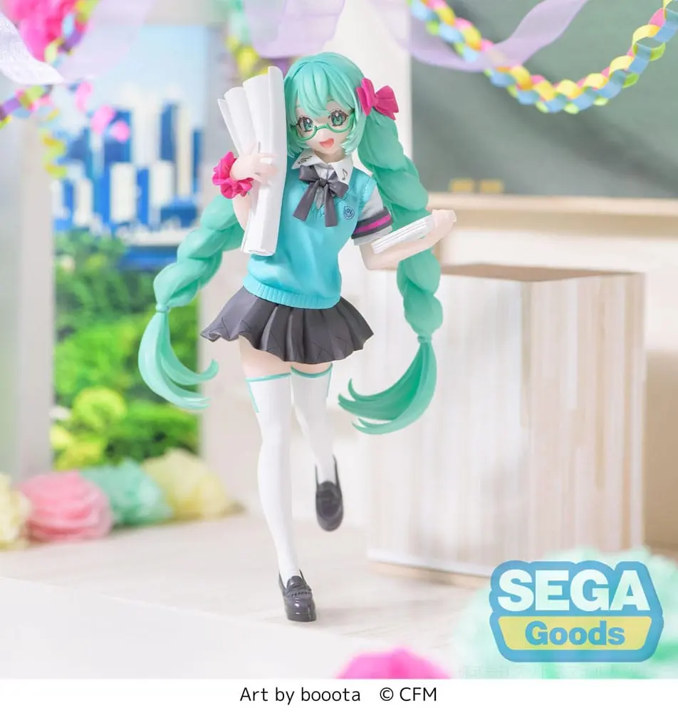 Hatsune Miku Luminasta Hatsune Miku 16th Anniversary Booota Ver. PVC szobor figura 18 cm termékfotó