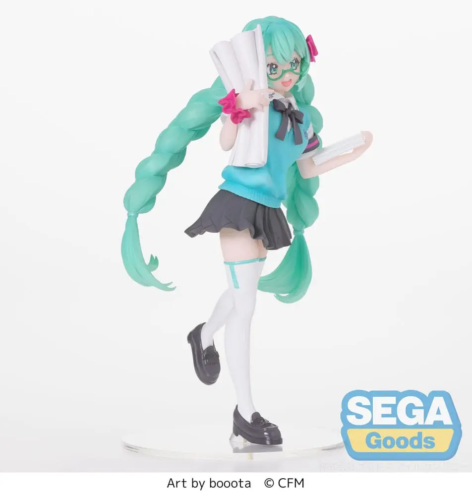 Hatsune Miku Luminasta Hatsune Miku 16th Anniversary Booota Ver. PVC szobor figura 18 cm termékfotó