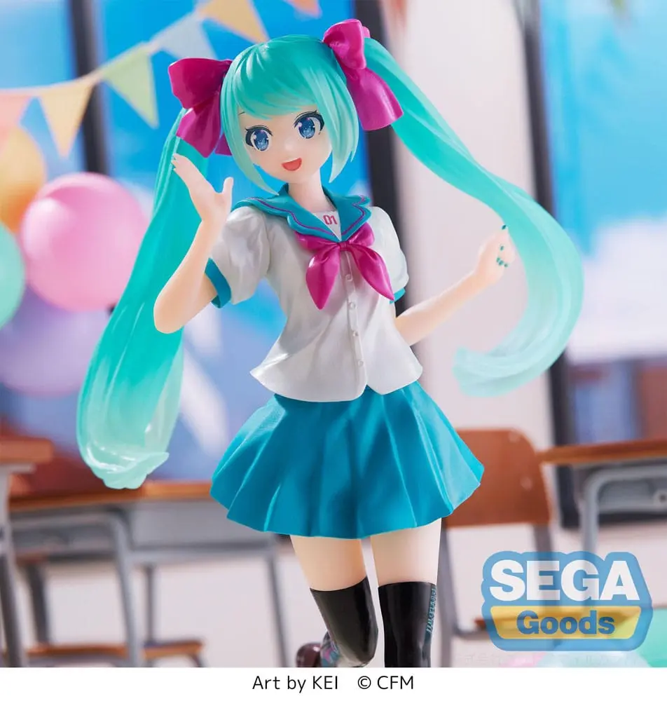 Hatsune Miku Luminasta Hatsune Miku 16th Anniversary KEI Ver. PVC szobor figura 18 cm termékfotó