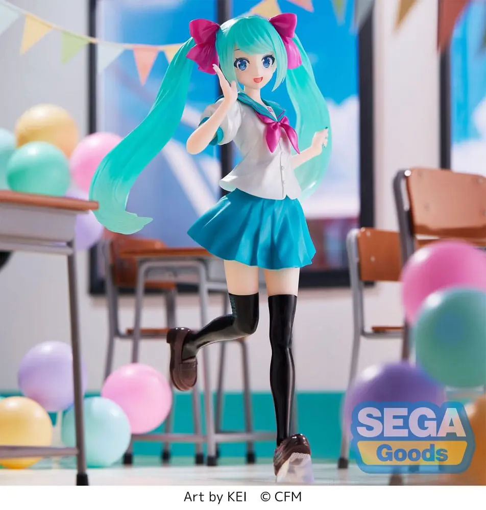 Hatsune Miku Luminasta Hatsune Miku 16th Anniversary KEI Ver. PVC szobor figura 18 cm termékfotó
