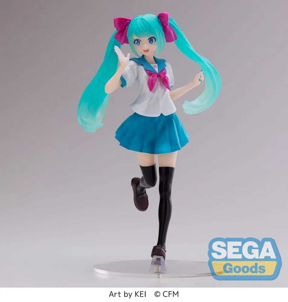 Hatsune Miku Luminasta Hatsune Miku 16th Anniversary KEI Ver. PVC szobor figura 18 cm termékfotó