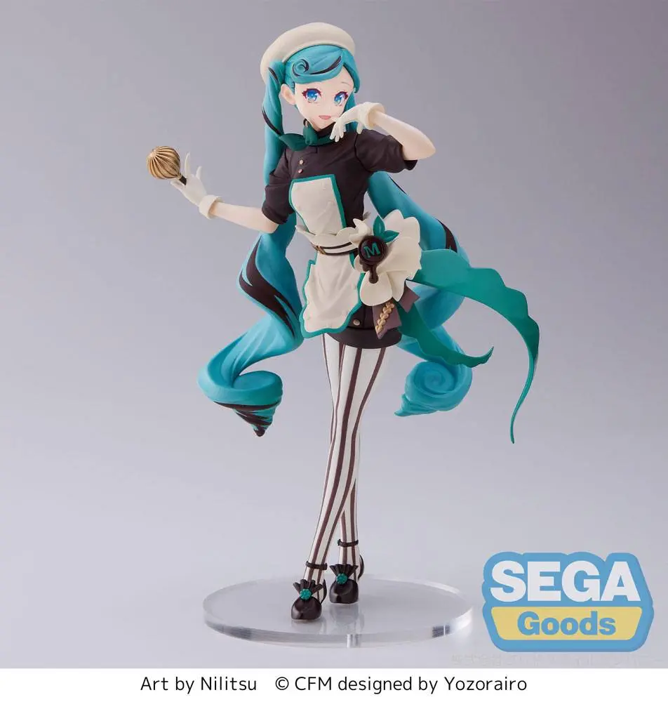 Hatsune Miku Luminasta Hatsune Miku - Bitter Patissier PVC szobor figura 21 cm termékfotó