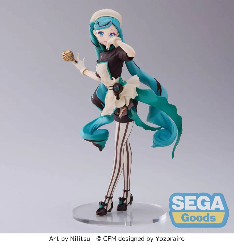 Hatsune Miku Luminasta Hatsune Miku - Bitter Patissier PVC szobor figura 21 cm termékfotó