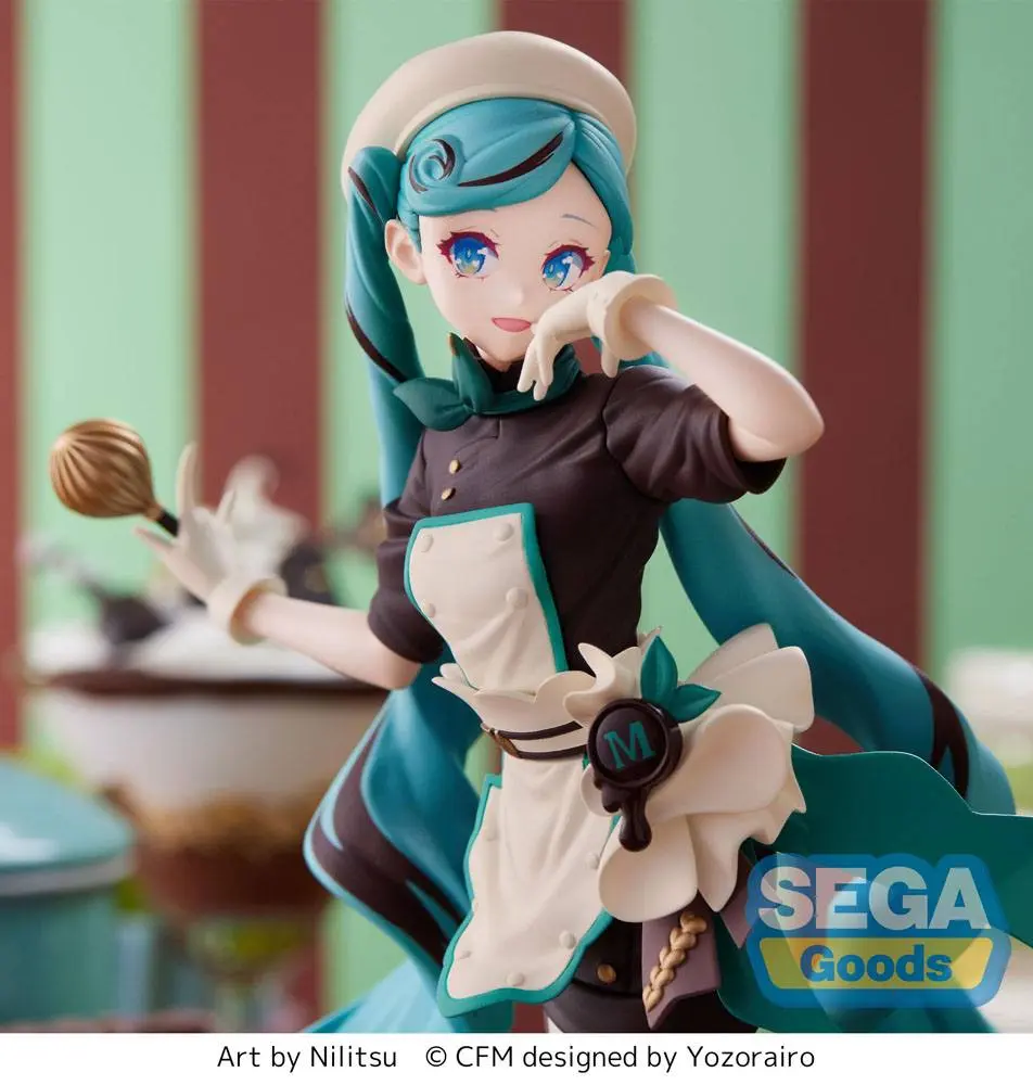 Hatsune Miku Luminasta Hatsune Miku - Bitter Patissier PVC szobor figura 21 cm termékfotó