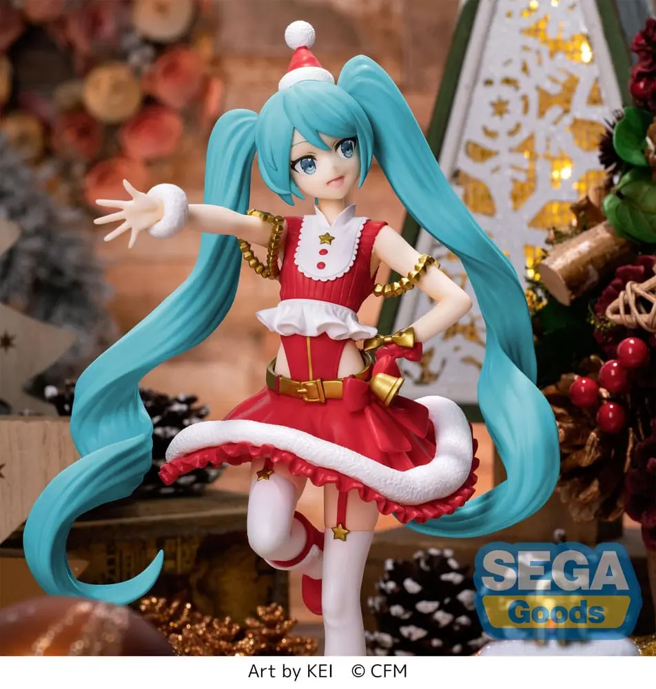 Hatsune Miku Luminasta Hatsune Miku Christmas 2023 PVC szobor figura 20 cm termékfotó