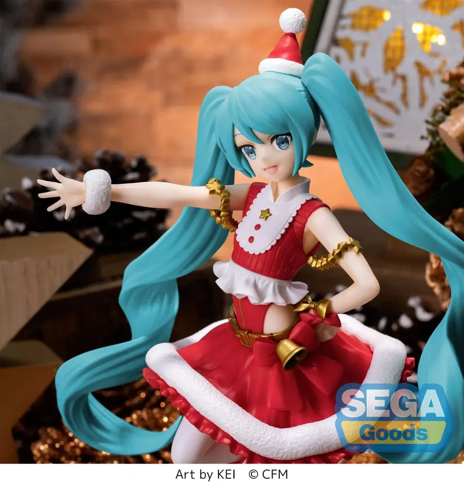 Hatsune Miku Luminasta Hatsune Miku Christmas 2023 PVC szobor figura 20 cm termékfotó