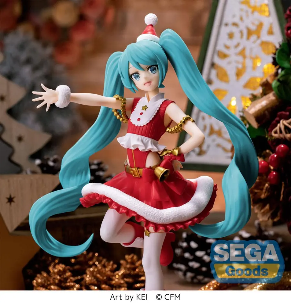 Hatsune Miku Luminasta Hatsune Miku Christmas 2023 PVC szobor figura 20 cm termékfotó