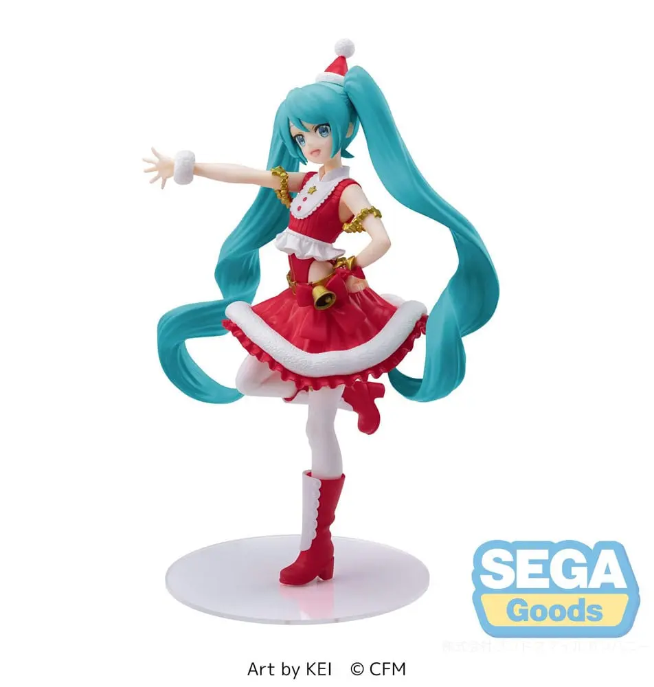 Hatsune Miku Luminasta Hatsune Miku Christmas 2023 PVC szobor figura 20 cm termékfotó