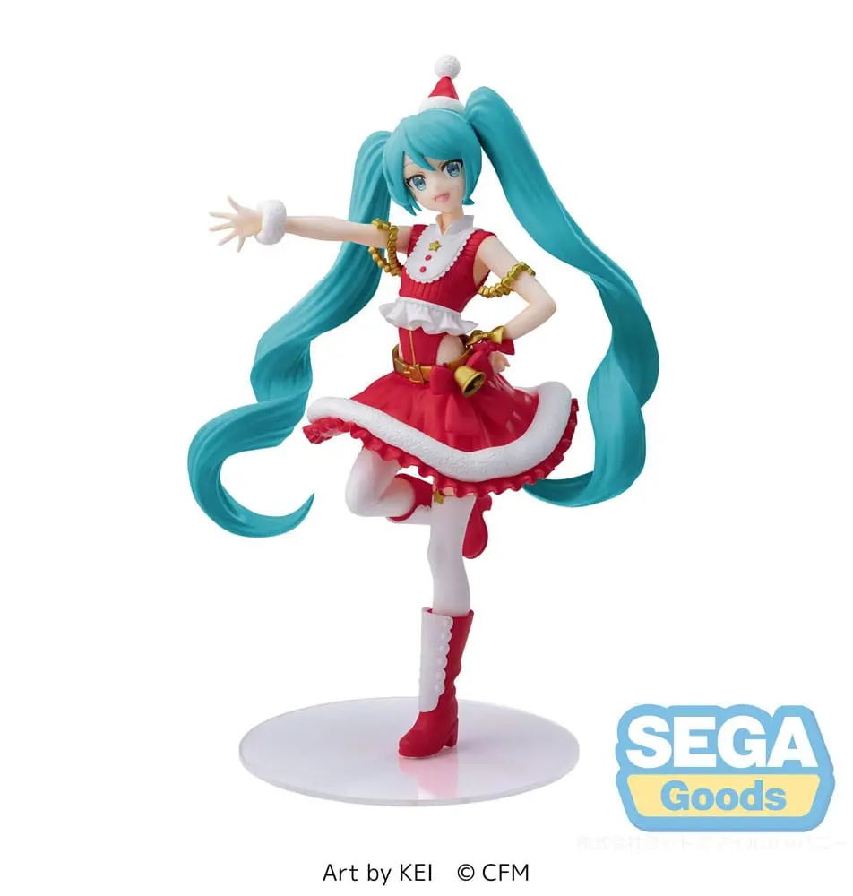 Hatsune Miku Luminasta Hatsune Miku Christmas 2023 PVC szobor figura 20 cm termékfotó