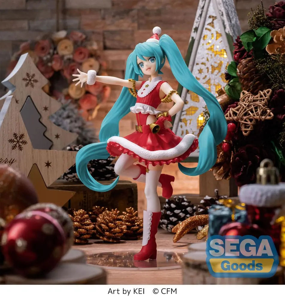 Hatsune Miku Luminasta Hatsune Miku Christmas 2023 PVC szobor figura 20 cm termékfotó