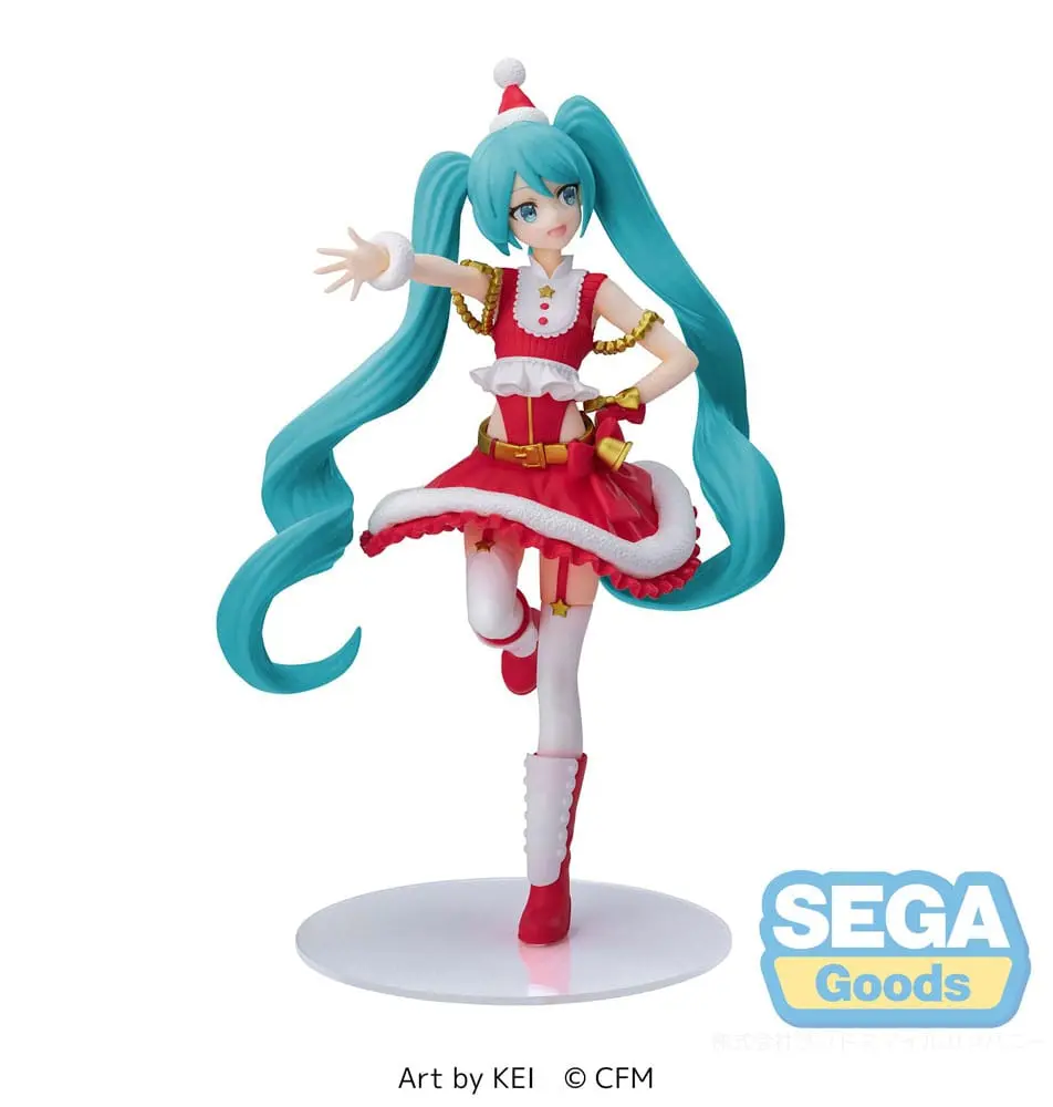 Hatsune Miku Luminasta Hatsune Miku Christmas 2023 PVC szobor figura 20 cm termékfotó