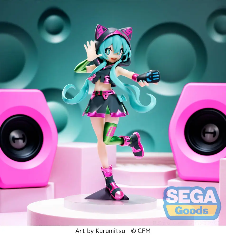 Hatsune Miku Luminasta Hatsune Miku Live Stage PVC szobor figura 18 cm termékfotó