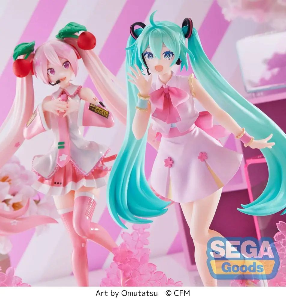 Hatsune Miku Luminasta Sakura Miku Omutatsu Ver. PVC szobor figura 21 cm termékfotó