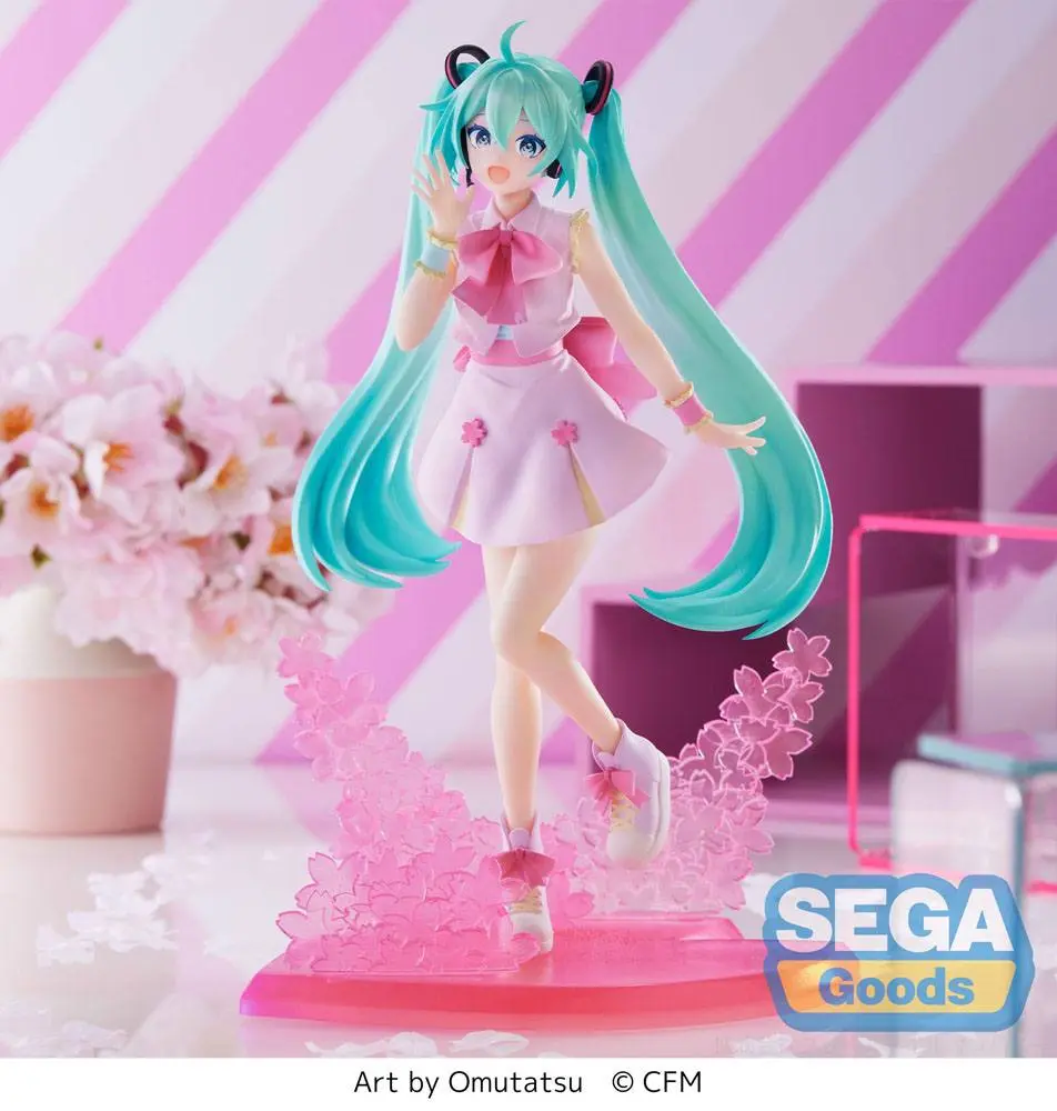 Hatsune Miku Luminasta Sakura Miku Omutatsu Ver. PVC szobor figura 21 cm termékfotó