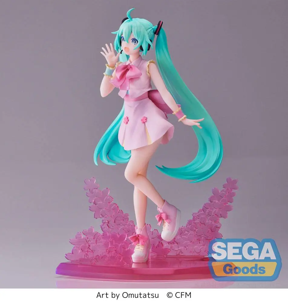 Hatsune Miku Luminasta Sakura Miku Omutatsu Ver. PVC szobor figura 21 cm termékfotó