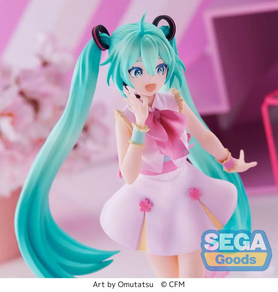 Hatsune Miku Luminasta Sakura Miku Omutatsu Ver. PVC szobor figura 21 cm termékfotó