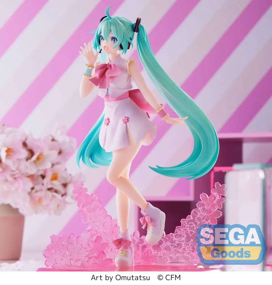 Hatsune Miku Luminasta Sakura Miku Omutatsu Ver. PVC szobor figura 21 cm termékfotó