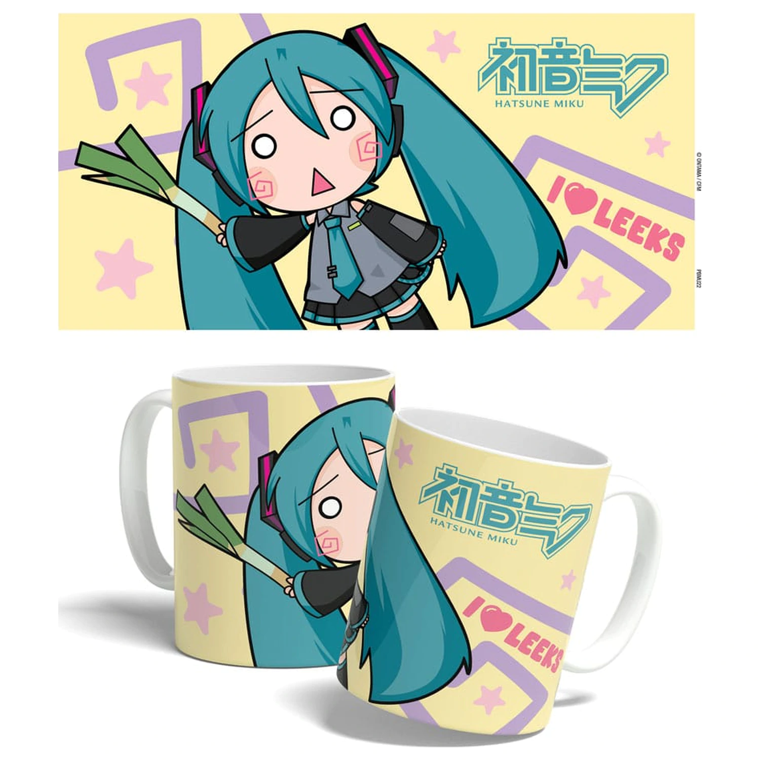 Hatsune Miku Miku Chibi Leek Girl bögre 325 ml   termékfotó