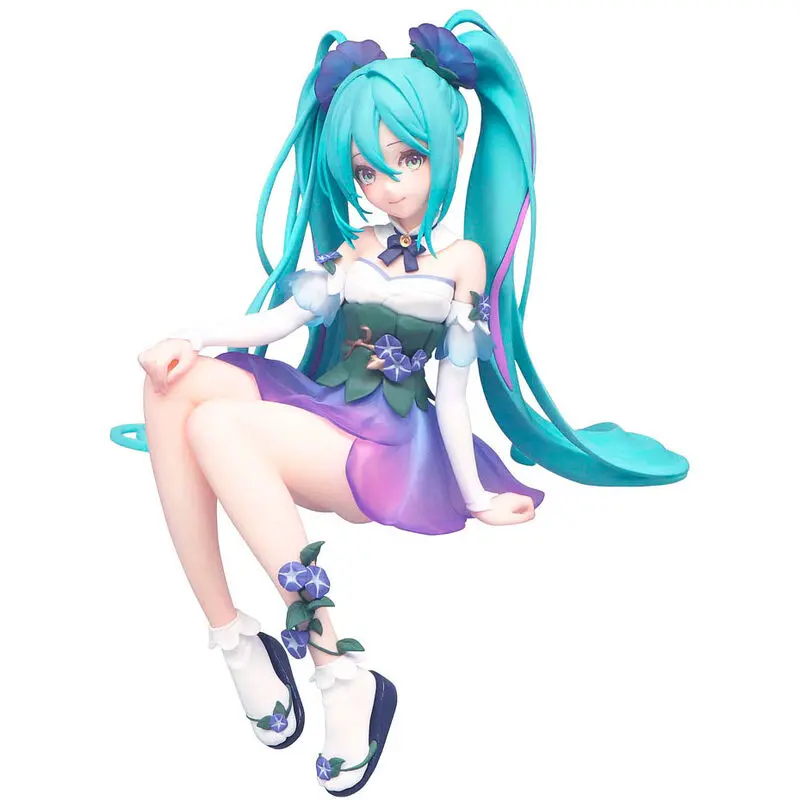Hatsune Miku - Miku Flower Fairy Morning Glory Noodle Stopper figura 14cm termékfotó