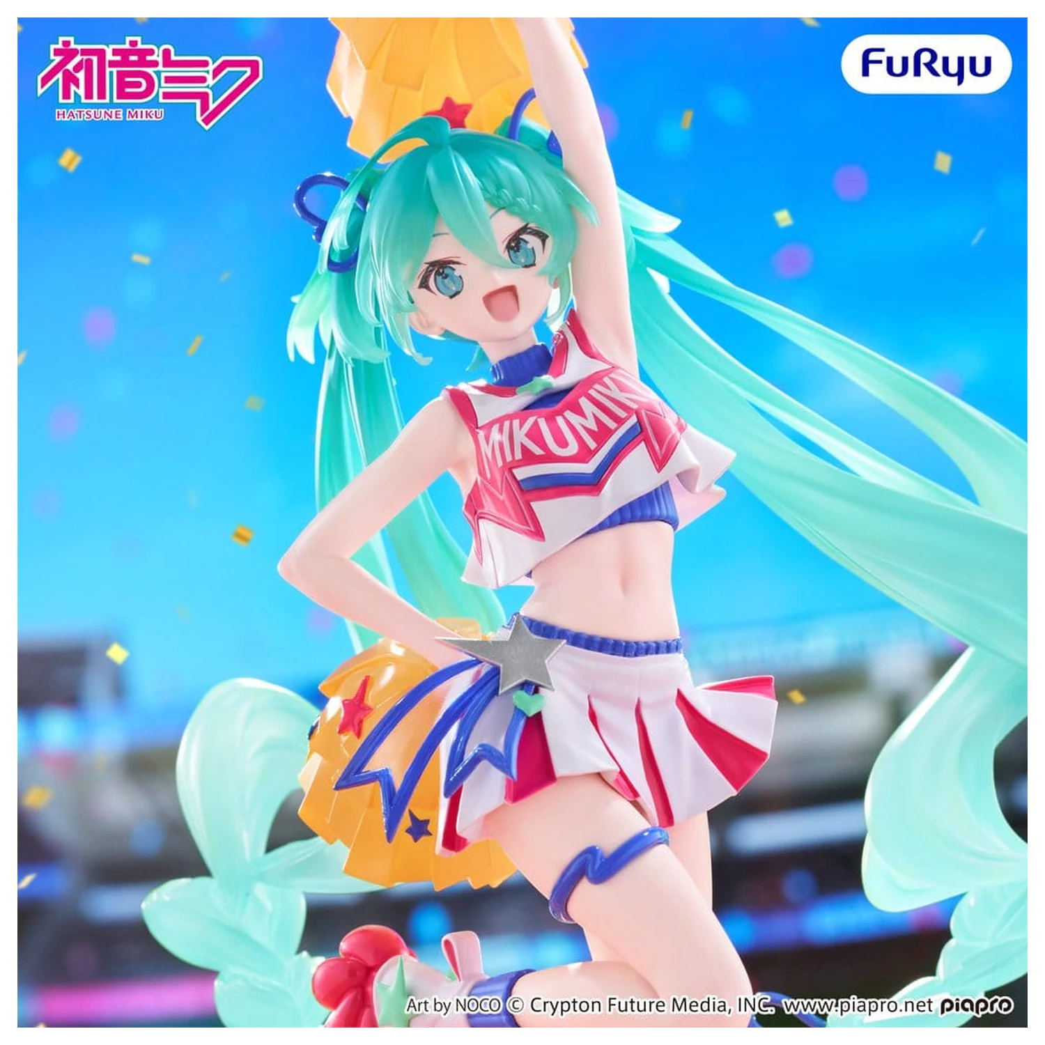 Hatsune Miku Muchute Cheerleader Ver. PVC figura 22 cm termékfotó