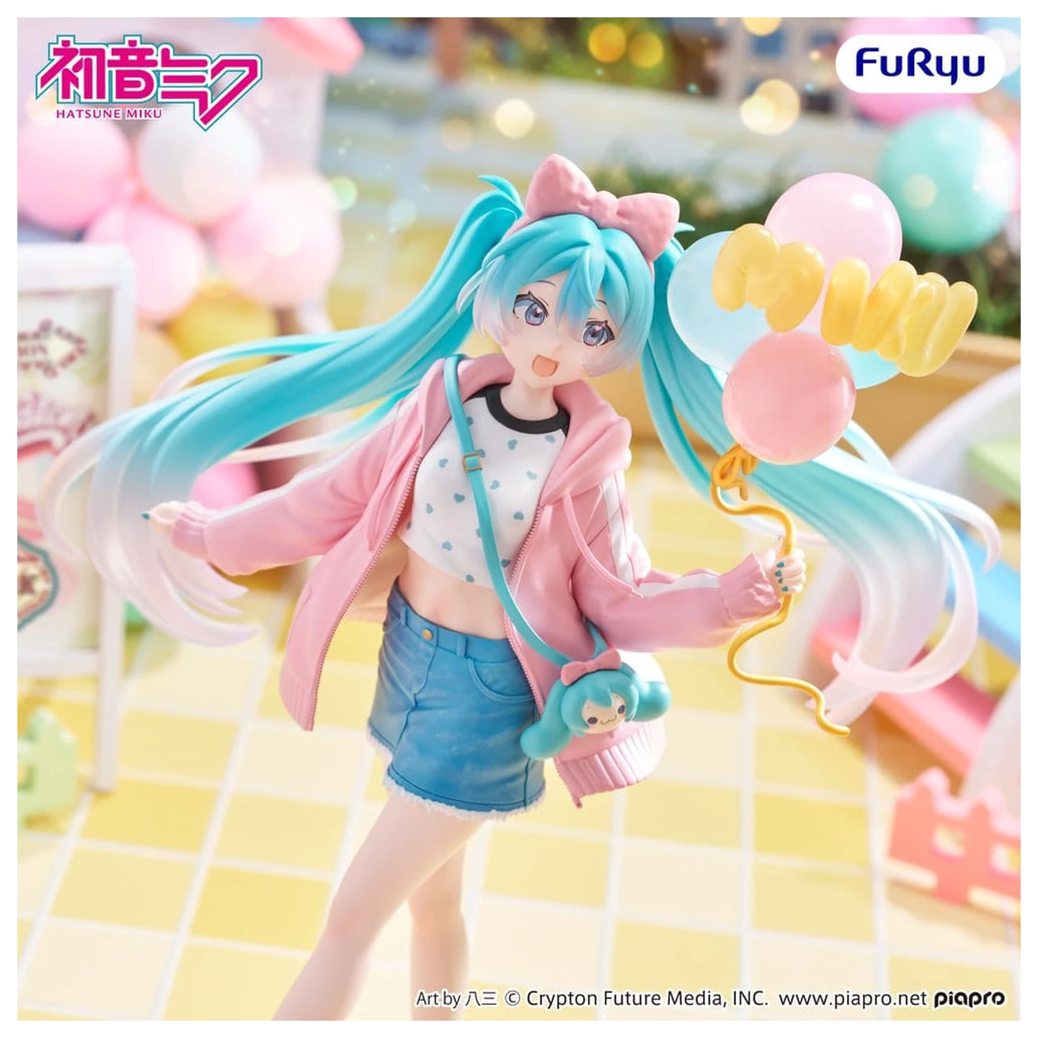 Hatsune Miku Muchute Theme Park Date Version PVC figura 19 cm termékfotó