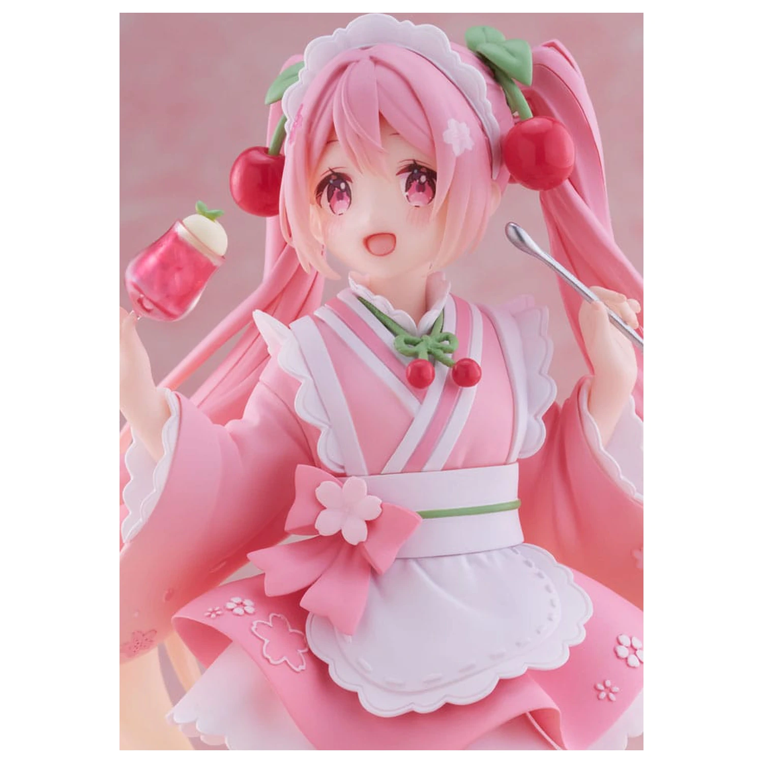 Hatsune Miku Newley Written Sakura Miku Japanese Cafe Ver. Reissue PVC szobor figura 18 cm termékfotó