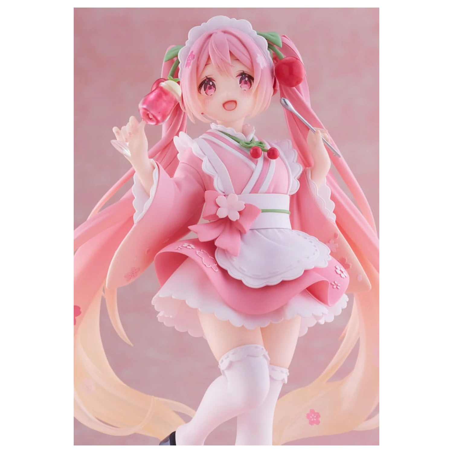 Hatsune Miku Newley Written Sakura Miku Japanese Cafe Ver. Reissue PVC szobor figura 18 cm termékfotó